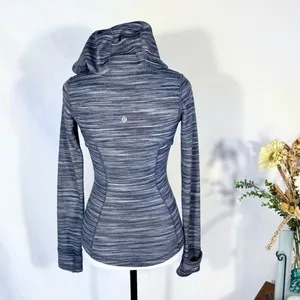 Lululemon Hooded Define Jacket Nulu Mini Space Dye Herringbone Heathered Sz 2 🧡 thumbnail 3