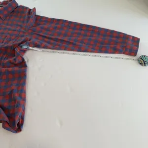 LL Bean Womens Red‎ Blue Plaid Flannel Button Front Shirt Size XL thumbnail 8