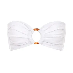 Montce Swim White Bandeau Bikini thumbnail 4