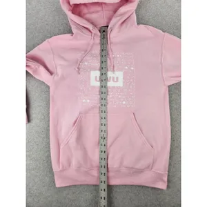 Aria Saki Pink Hoodie UwU‎ Sweatshirt Anime Gamer Girl Artist Jacket Size Small thumbnail 8