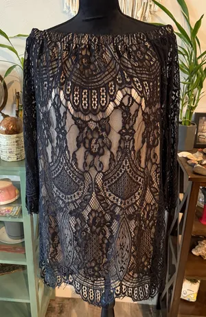 Woman’s Love Fire Off the shoulder Lace Dress Medium thumbnail 1