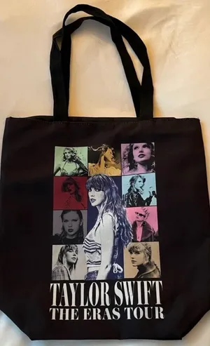 Taylor‎ Swift Black Eras Tour Tote Bag Sold Out thumbnail 1