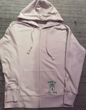 Zip up hoodie with graphics Pink thumbnail 1