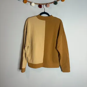 Madewell Cotton Studio Mockneck Sweatshirt in Colorblock thumbnail 6