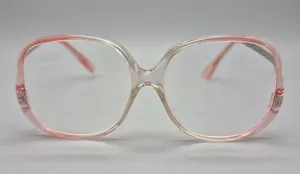 Vintage 1980s Magnivision +3.25 Reading Glasses Oversized Pink Retro Frames thumbnail 1