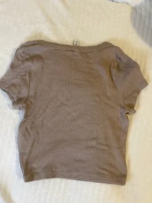 Tan H&M Shirt Short Sleeve thumbnail 2