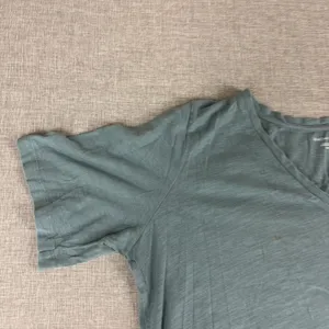 Eileen Fisher Shirt Womens M Blue V-Neck Short Sleeve Organic Cotton Jersey Top thumbnail 2