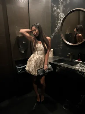Gold mini dress Size XS thumbnail 6