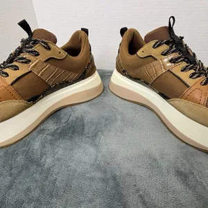ZARA Chunky Platform Sneakers Brown Tan Size 41/ US 10 Trendy thumbnail 9