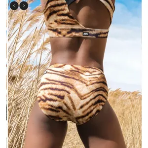 Tiger Friday Go2 Briefs Womens Adult Small Tiger Print Dance Briefs High Waisted thumbnail 4
