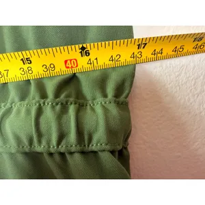 Beyond Yoga Olive Green City Chic Short Sleeve Mini Zip Shirtdress Large thumbnail 6