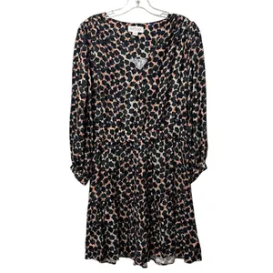 Velvet‎ by Graham & Spencer Mini dress V Neck Long Sleeve Size Medium Geometric thumbnail 2