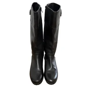 Lauren Ralph Lauren Boots Women 8.5B Sigrid Tall Riding Black Leather Equestrian thumbnail 4