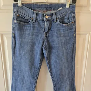 Lucky Brand Amber Sweet N Low Bootcut Jeans Low Rise Y2K Embroidered Size 28x31 thumbnail 3