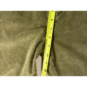 JAG Olive Green Corduroy Pants Women Straight Leg Stretch Y2K Western Glove Work thumbnail 4