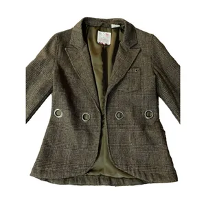 Triple Five Street Soul Jacket Womens M Used Brown Plaid 100% Wool Lined thumbnail 12