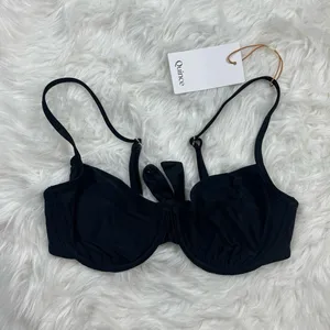 Quince Italian Demi Bikini Top Black Size Medium thumbnail 2