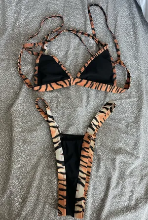 Bikini set cheetah print Orange thumbnail 1