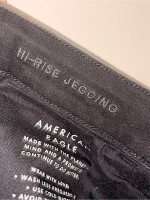 American Eagle Black Hi-Rise Jegging Dream Stretch Size 8 Regular thumbnail 7