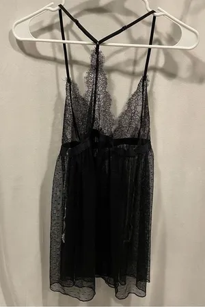 Victoria’s Secret NWT black lace sexy top lingerie sz M thumbnail 5