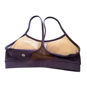 Lululemon Flow Y IV Sports Bra Light Support Purple Size 4 Padded Yoga Workout thumbnail 2