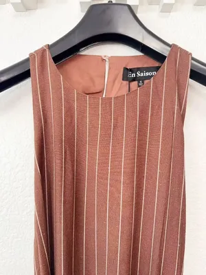 En Saison Adelaide Maxi Dress Brown Ivory Small $176 thumbnail 4