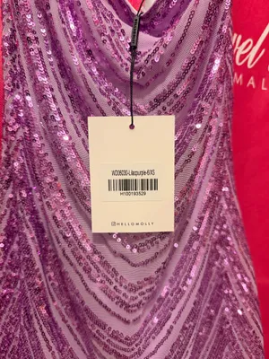 Hello Molly Dress Mini Sequin Purple thumbnail 2