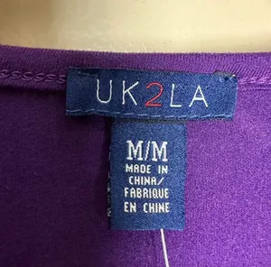 Uk2la CLEARANCE! Purple Boutique Cinch Front Crop Top Size M NWT 2 thumbnail 5