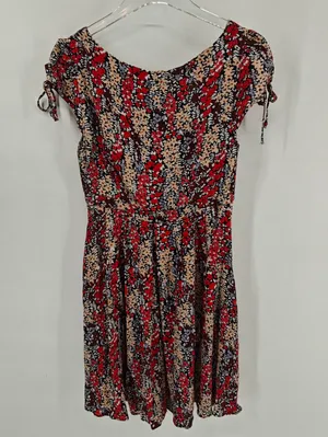 Free People Miss‎ Right Floral Cutout Mini Skater Dress Size XS thumbnail 3