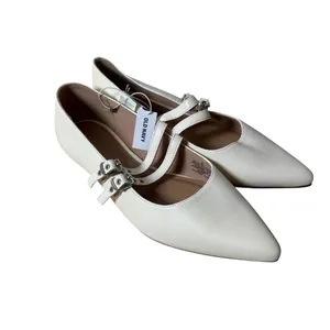 NWT Old Navy Women’s Double Buckle Mary Jane Flats in Ivory Size 8 thumbnail 2