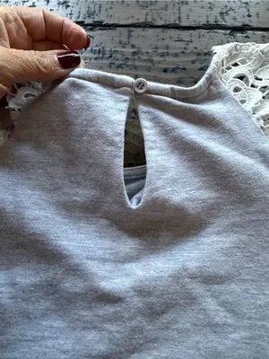 Anthropologie Dolan Left Coast Gray Lace Sleeve Sweatshirt Size S Style 173801 thumbnail 6