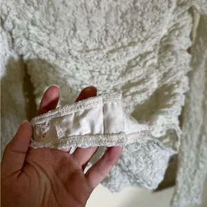 Free People Party Favor‎ Textured Turtleneck Bodysuit Sz Small in Ivory Cream thumbnail 8