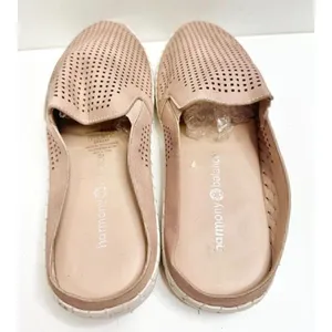 Harmony Balance Sashay Mules Size 8‎ Beige Perforated Slip On Shoes thumbnail 5