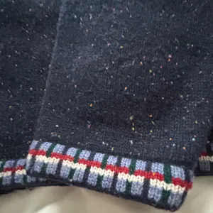 ALBOTS Vintage 90s Talbots Patchwork Christmas Winter Wool Cardigan Sweater XL. thumbnail 13