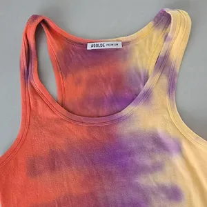 Agolde Premium Tie-Dye Ribbed Sleeveless Bodysuit Size M thumbnail 5