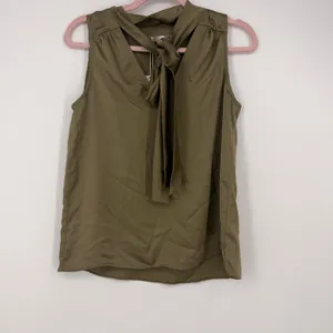 Ramy Brook Dallas Tie Neck Sleeveless Satin Blouse Size XS thumbnail 2