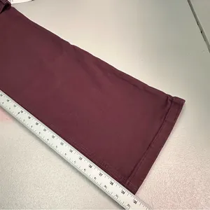 Women's Wide Leg Pants in‎ Burgundy thumbnail 5