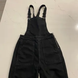 Madewell Cali Demi-Boot Overalls in‎ Black Frost size XS thumbnail 7