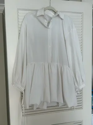 Boutique Long Sleeve White Mini Dress Size L thumbnail 4