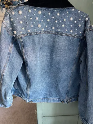 Pearl Denim Jacket Blue thumbnail 2