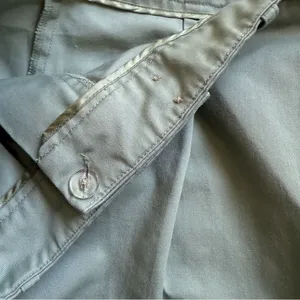 TOPSHOP Pleated High Rise Pants Sage Green US 6 Cropped thumbnail 5