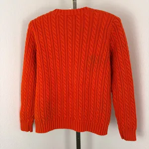 Lauren Ralph Lauren vintage orange cable knit sweater thumbnail 4