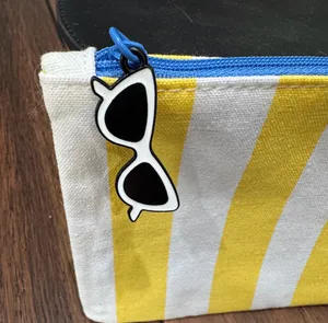 ipsy Ipsy Yellow & White Striped Cosmetic Glam Bag thumbnail 3