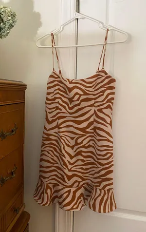 Lovers + Friends Revolve Zebra Cocktail Dress thumbnail 1