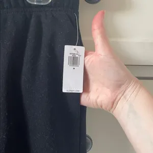 NWT Old Navy Wide Leg Sweatpants Black Jack Lounge Athleisure Comfy Joggers - M thumbnail 3