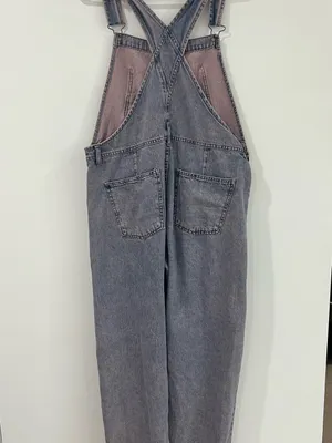 We The Free Ziggy Acid Wash Denim Overalls Y2K Relaxed Utility Jumpsuit thumbnail 5