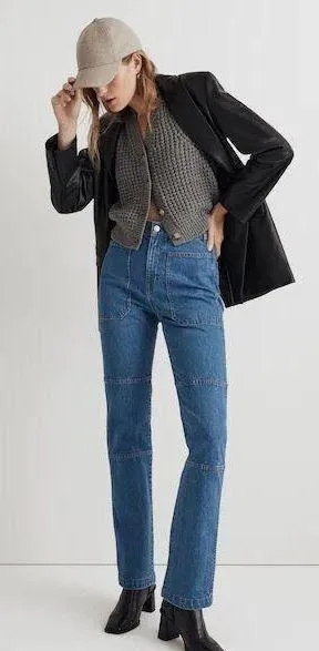 Madewell 90s Straight Leg Utility Jeans thumbnail 1