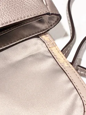 Coach Park Mini Hand Bag Leather Crossbody Bronze Turnlock Flap Closure thumbnail 4