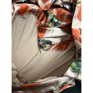 House Of CB Toira floral Satin Corset Mini dress Rose Print Valentine’s Day XS thumbnail 7