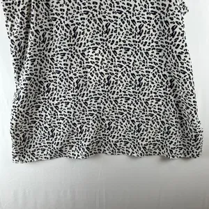 7‎ For All Mankind Womens Silk Blend Animal Print Tie Shoulder Cami Top M NEW thumbnail 8